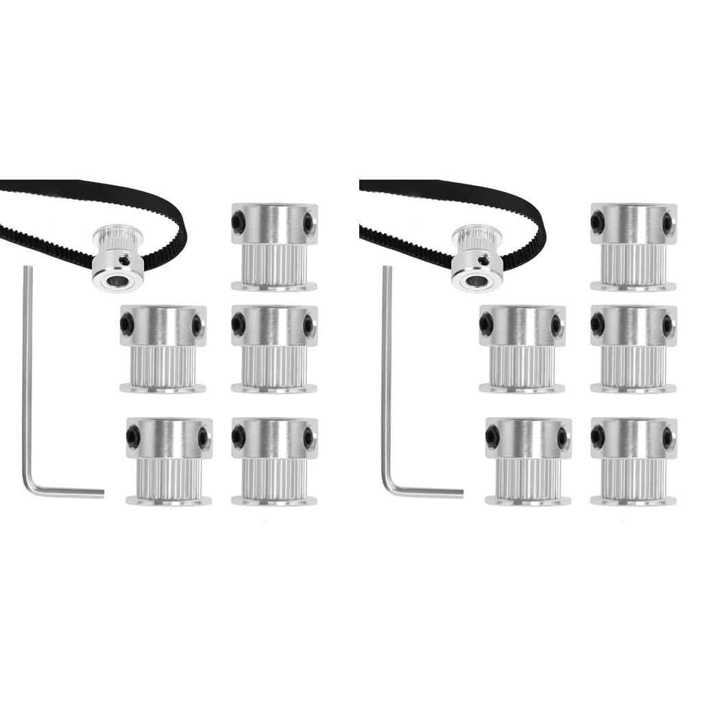 Serplex GT2 20 Teeth 5mm Bore Timing Pulley for 6mm Belt with Aluminum Wheel | 10PCS