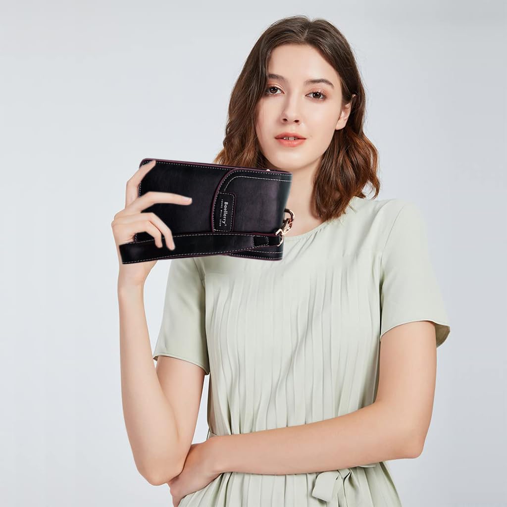 PALAY Women Crossbody Phone Bag for Daily Use with 7.1 in Size and Detachable Strap | PU Leather Wallet Purse