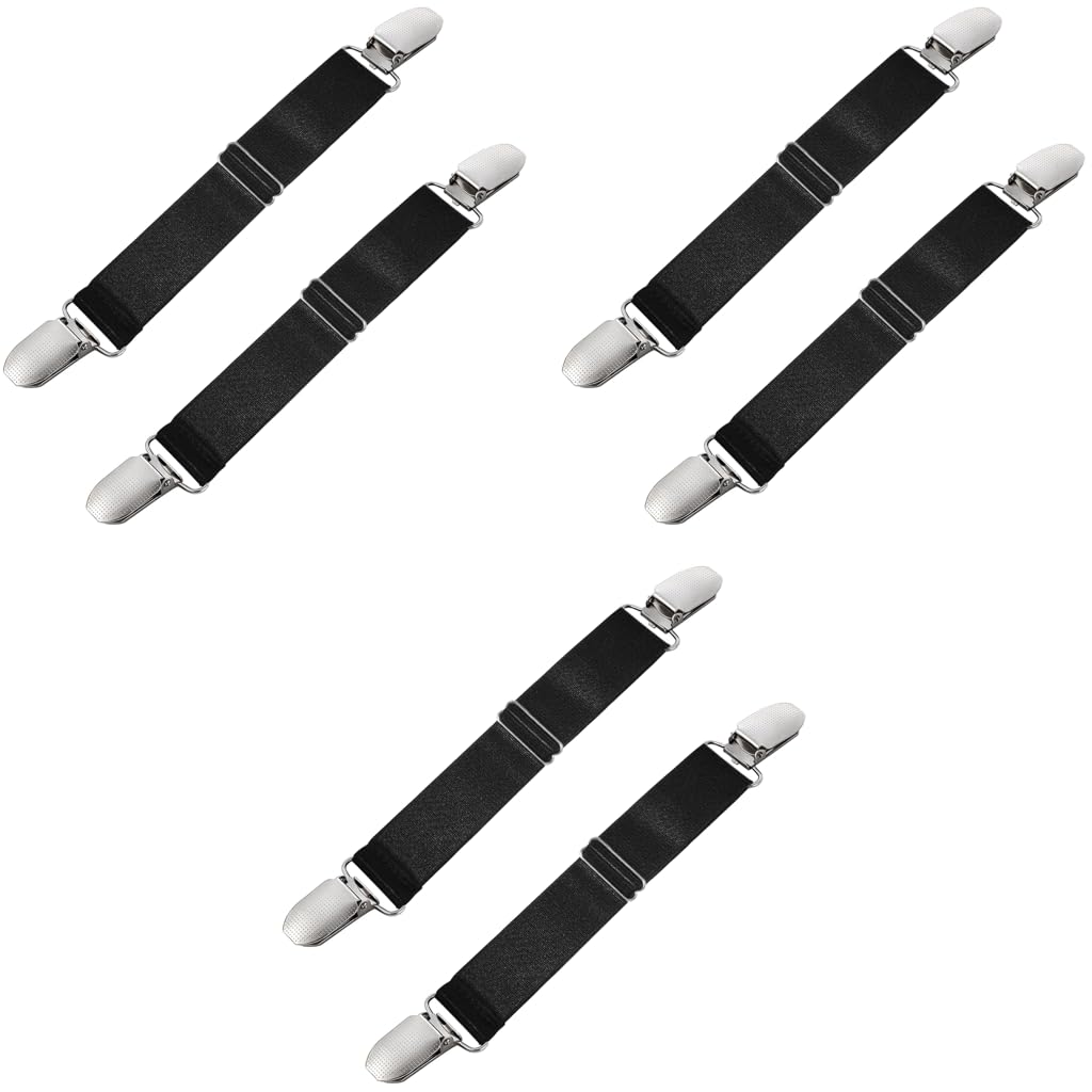 Gustave Waist Tightener for Pants with Adjustable Cinch Clips 6PCS 2.5cmx20cm for Men and Women