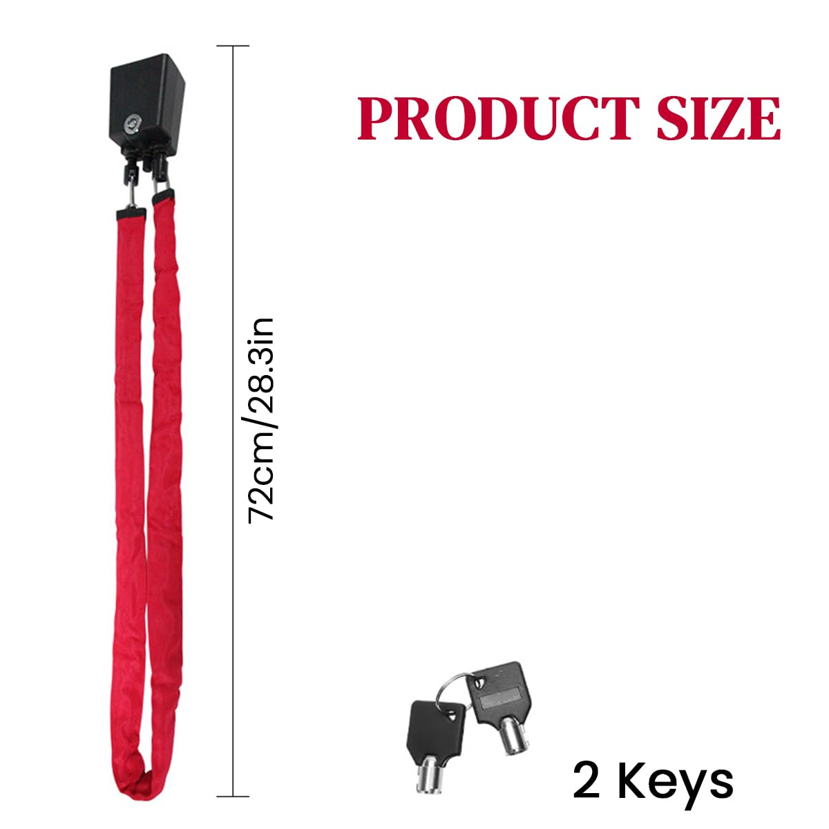 STHIRA Car Steering Lock for Anti Theft Security with Chain Mechanism and Steel Build | Universal Fit