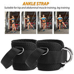Optifit® Ankle Strap for Gym with Storage Bag, Professional Adjustable Ankle Straps for Cable Machine, Kickbacks, Glute Workouts, Leg Extensions, Curls & Hip Abductors, Gym Accessories(Pair)