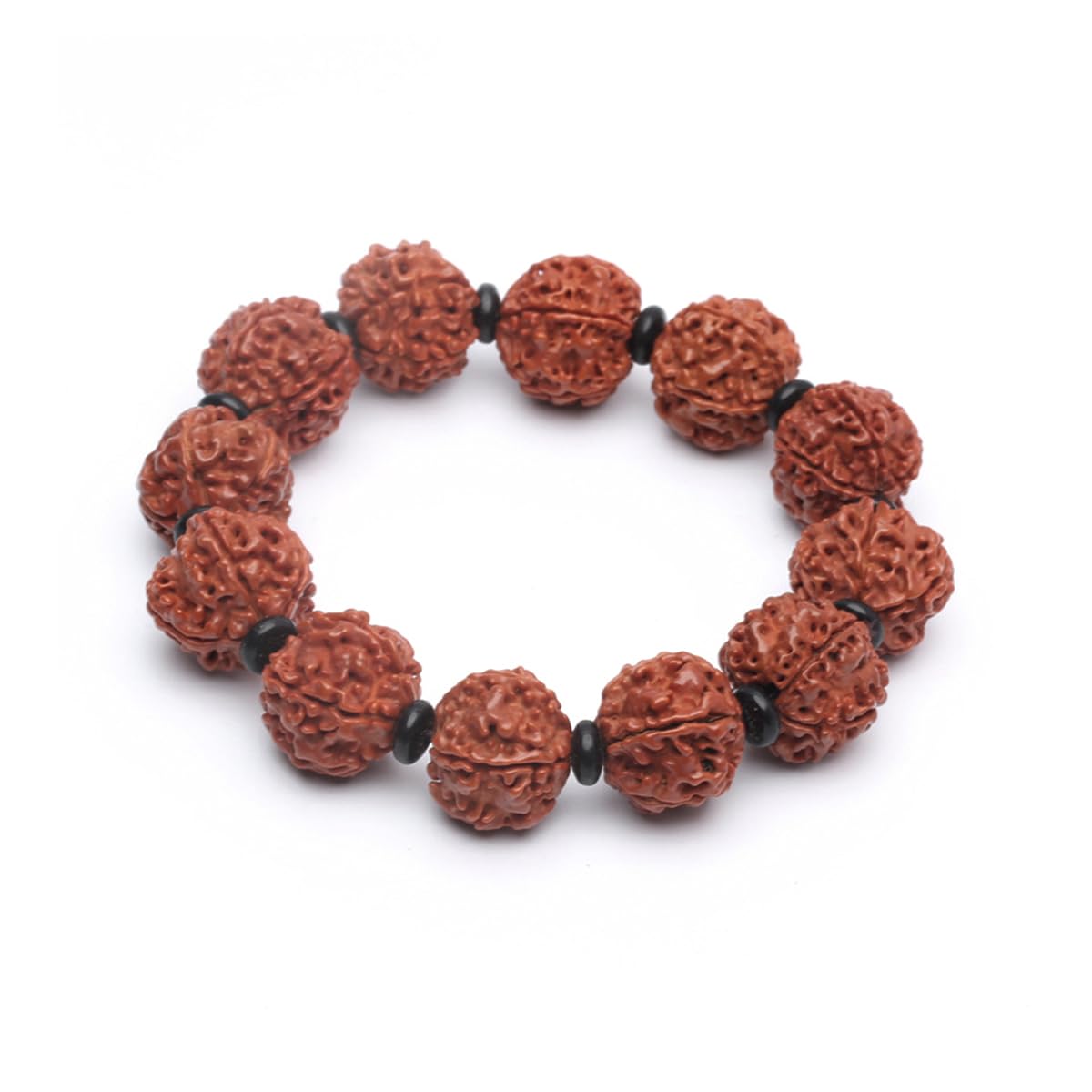 Venzina® Rudraksha Bracelet for Men and Women Spiritual Authentic Original 5 Mukhi Rudraksha Bracelet Sacred Rudraksha Bracelet for Meditation Birthday Gift for Men And Boys