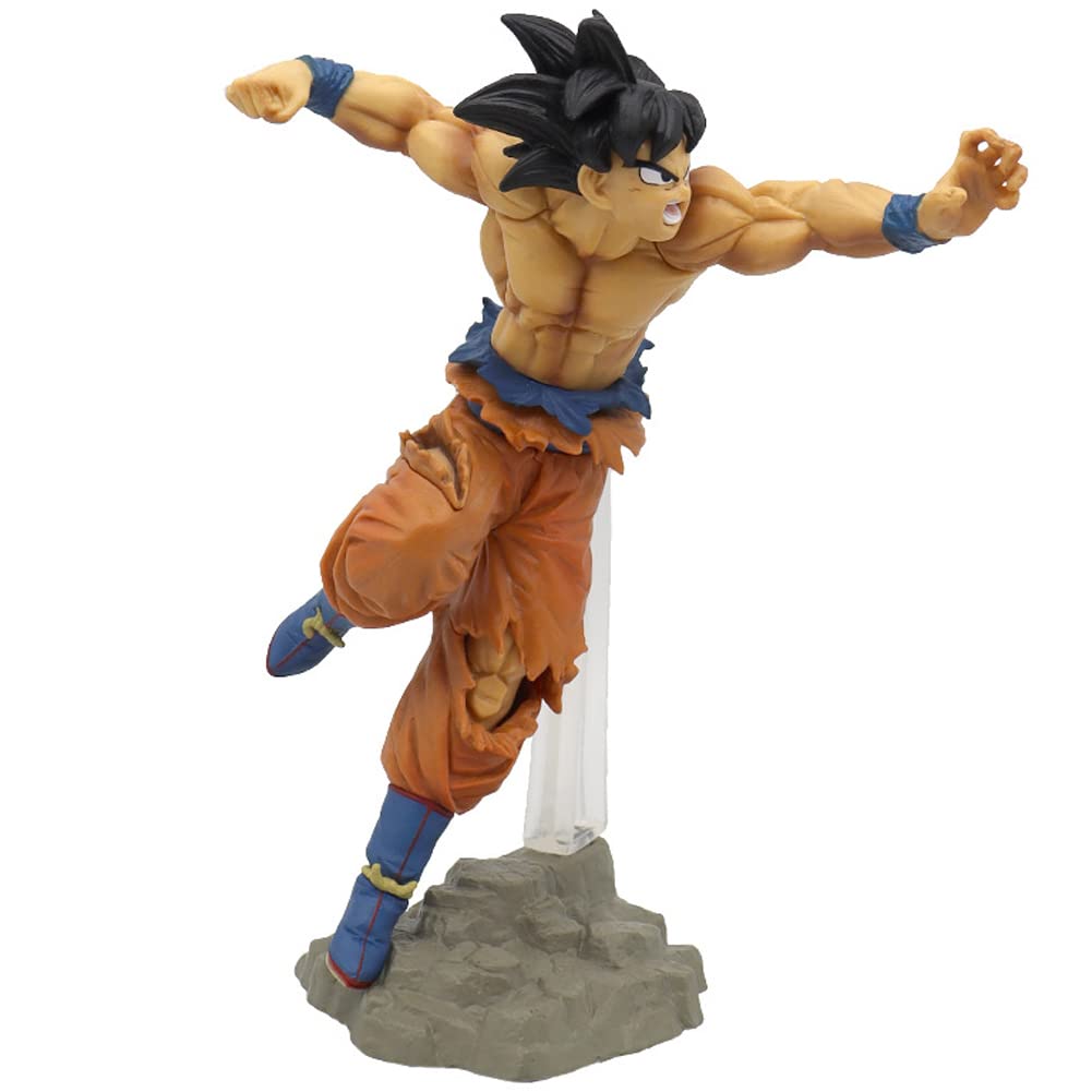 PATPAT Super Saiyan Action Figure for Room Decor featuring 10x10x17cm PVC Design | Gift for Dragon Ball Fans