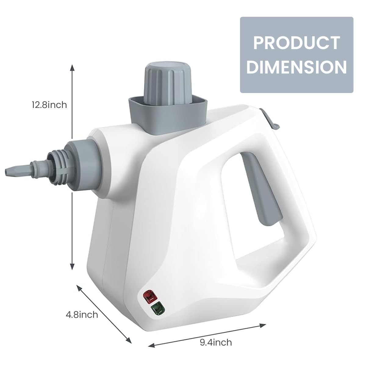 Supvox Handheld Steam Cleaner for Home Cleaning with 400ml Tank and 97.2in Cable | 230°F High Temperature Sterilization
