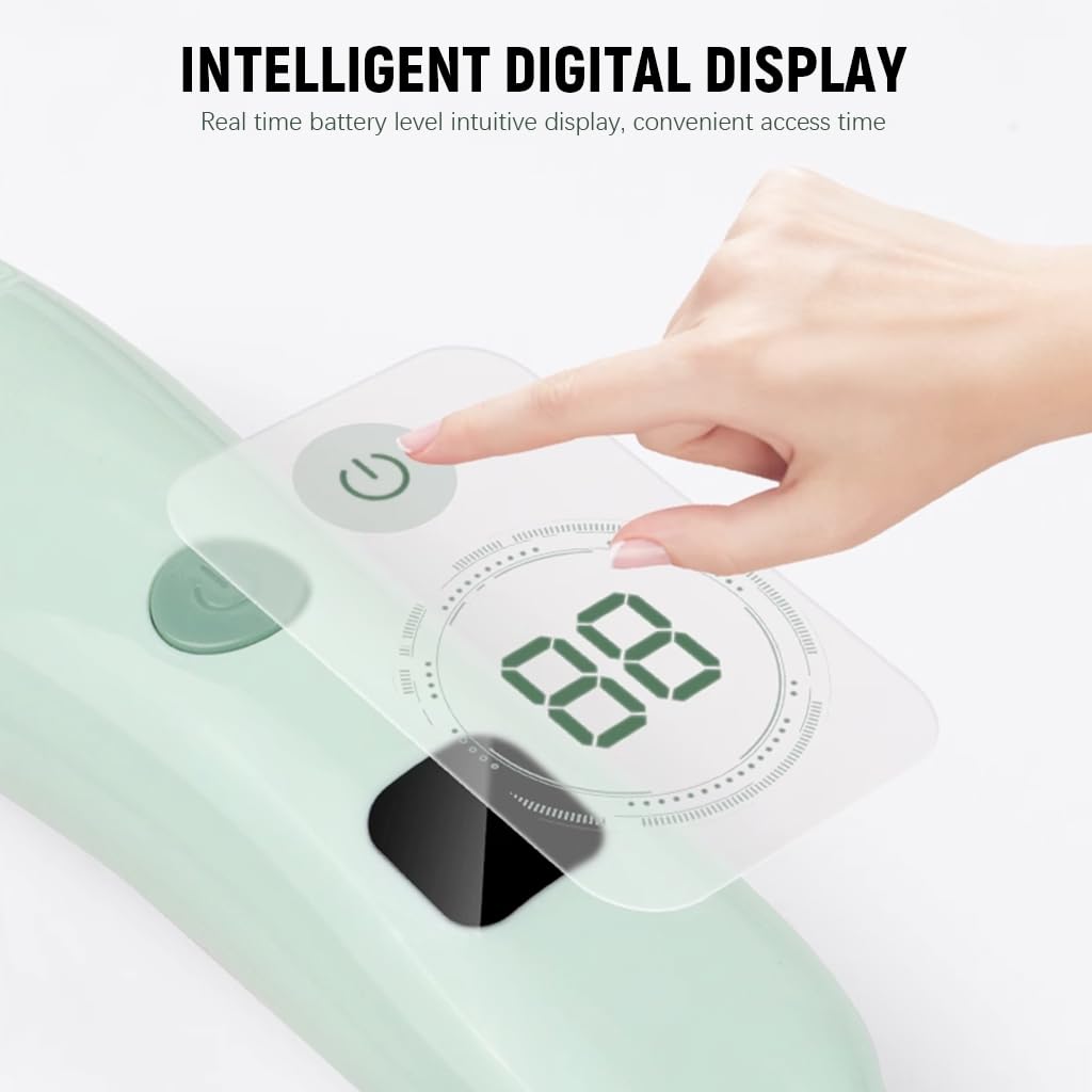 SNOWIE SOFT Baby Hair Clipper with Silent Motor and 500mAh USB Rechargeable Battery | Featuring Alloy Ceramic Blade and 2 Guards