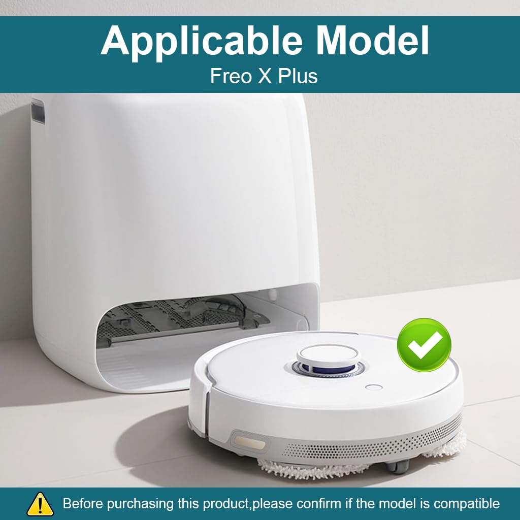 Verilux Replacement Accessories for Narwal Freo X Plus with 9Pcs Kit and Snap-In Design | Includes Mop Cloths, Brushes and Filters