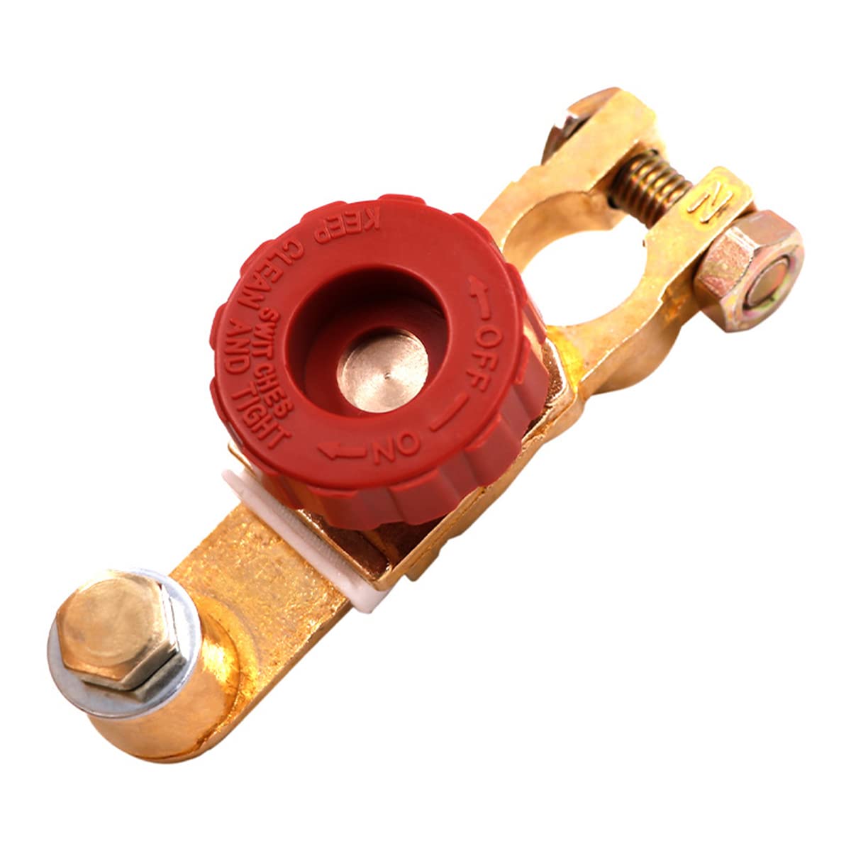 STHIRA® Disconnect Switch, Universal 12V/125A Negative Battery Disconnect, Quick Disconnection, Twist-knob Battery Cut Off Switch for Car Truck Marine RV and Electrical Equipment, Pure Copper