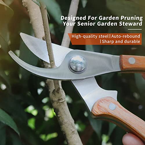 Supvox® Gardening Scissor with Safety Lock, Heavy Duty Gardening Pruner for Lawn Garden Home, Sharp Snip for Plants Pruning Stem Cutting (A)