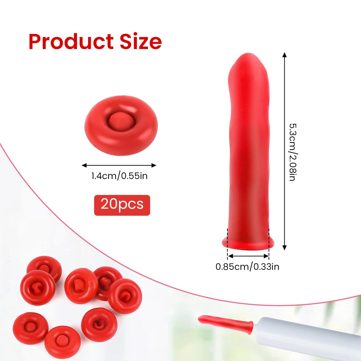 Serplex Caulk Applicator Nozzle Caps 20 Pcs for Caulking Guns with Elastic Silicone Seal | Mess Free Storage