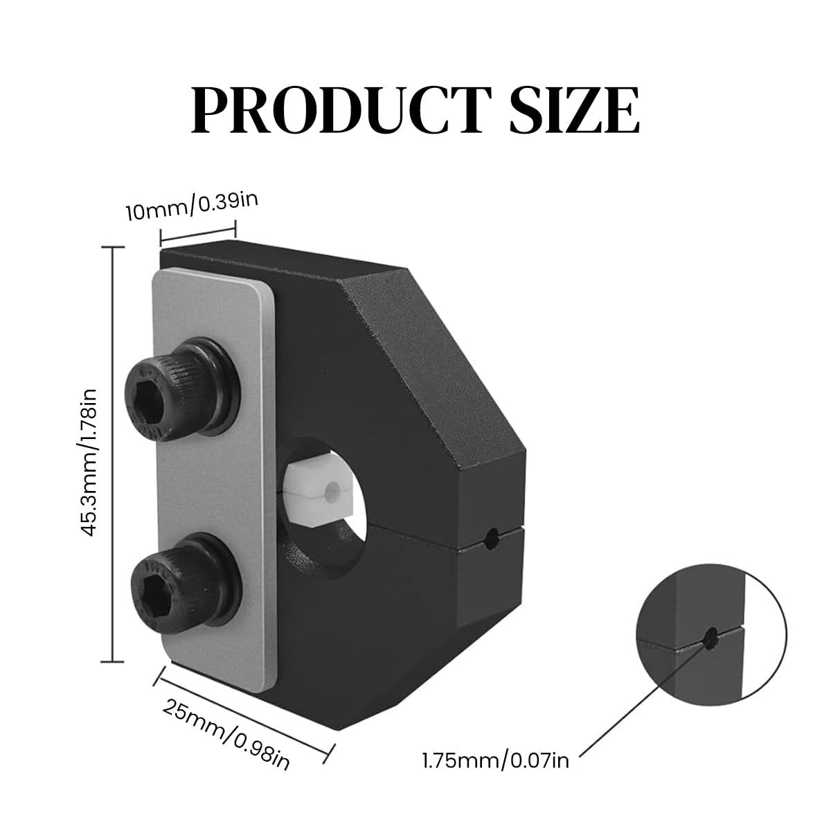 Serplex® Filament Welder Connector, Filament Joiner, Repairs Broken 3D Printer Filament Connector Tool for 1.75mm Filament of PLA, ABS, PETG, for Multi Color Filament Connection & Filaments Repairment