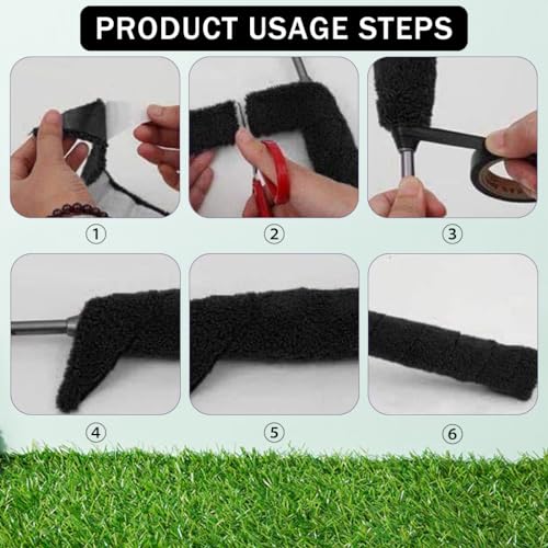 Proberos® Badminton Towel Grip Tape 10 Meters Super Anti-Skid Absorb Sweat Self-Adhesive Racket Handle Support Overgrip Replacement Sweat Absorbing Black 3PCS
