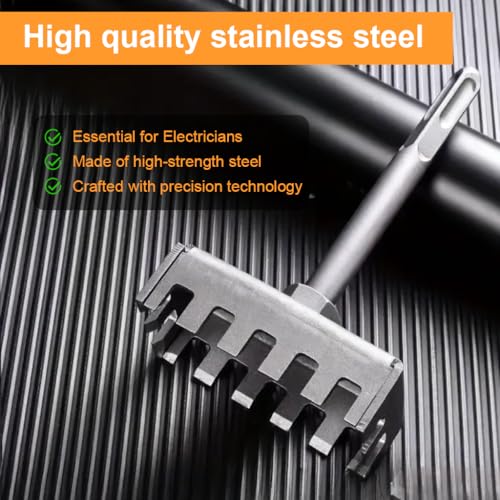 Serplex® Square Hole Cutter for Power Drill Standard 86 Type Junction Electrical Box Punch High Impact Stainless Steel Opening Cutout Tool 2PCS