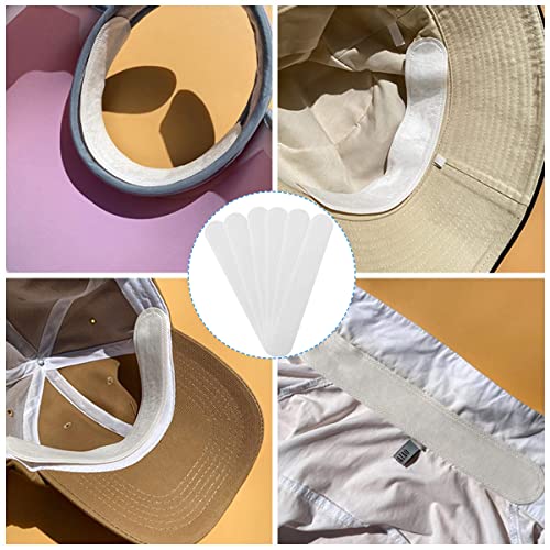 HANNEA® 40PCS Collar Protector Sweat Pads White Grime Self-Adhesive Neck Liner Absorption Pad Invisible Protection for Shirt Hats Cap Brim Prevent Stains