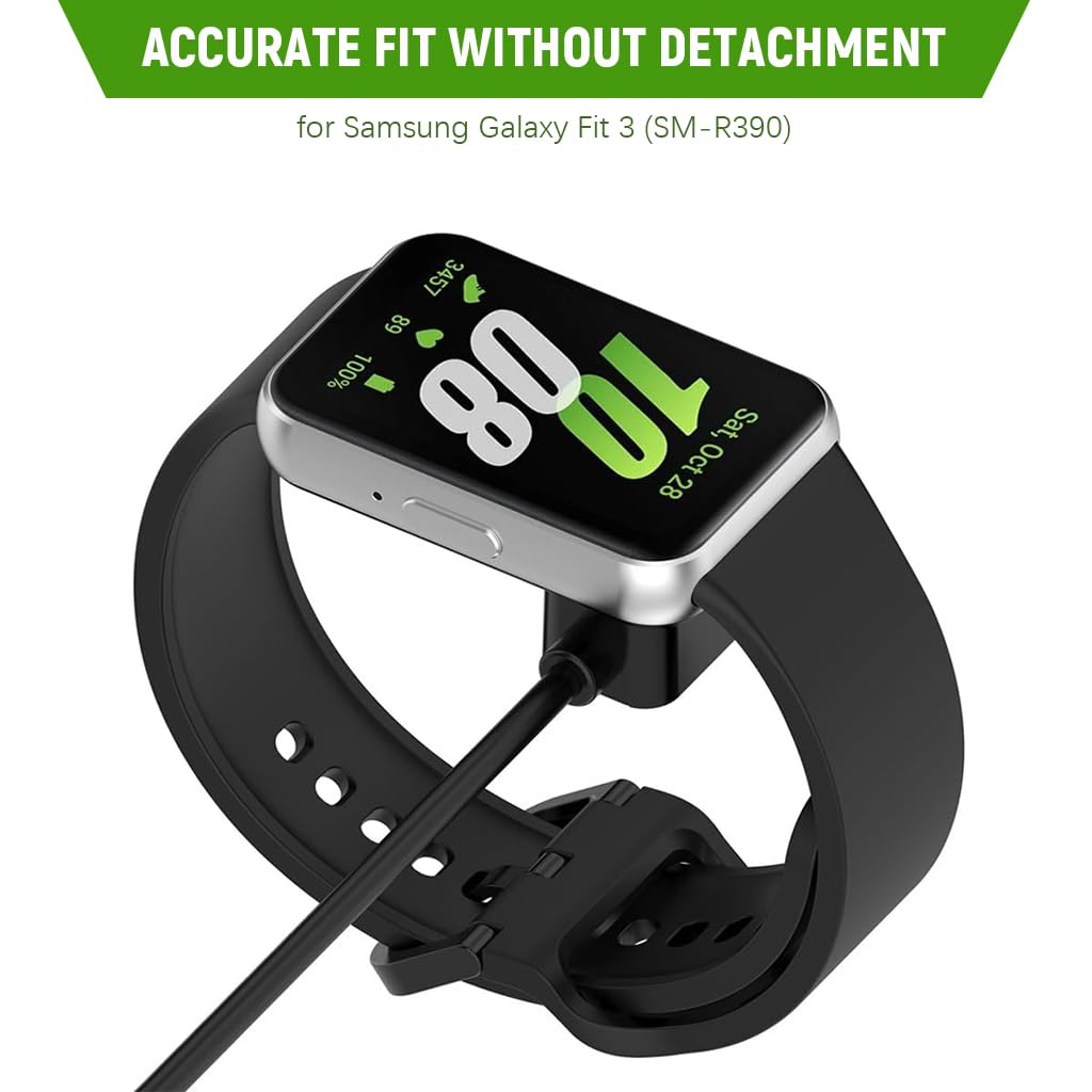 ZORBES USB Charger for Samsung Galaxy Fit 3 featuring 3.3ft Cable and Dual Pin Magnetic Design | 3PCS