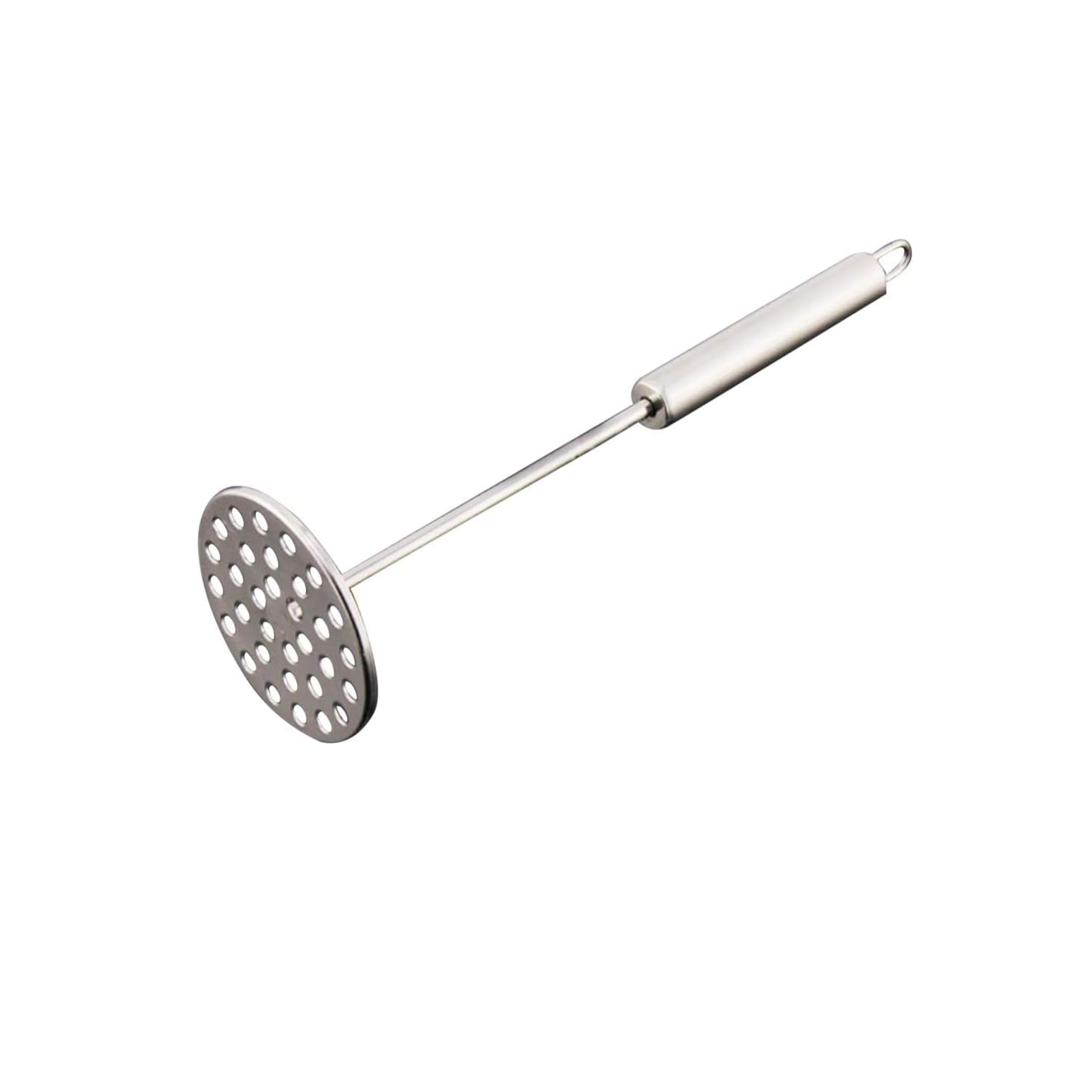 ZIBUYU Potato Masher for Kitchen with Comfortable Grip and Perforated Stainless Steel Head