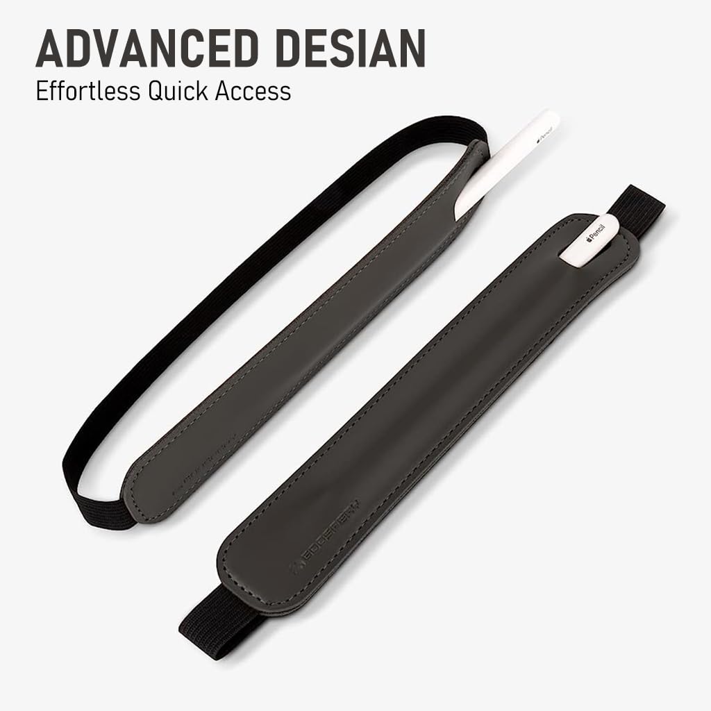 Zeitel Apple Pencil Cover with Elastic Band for iPad Pro 9.7 10.5 12.9 in | PU Leather Sleeve
