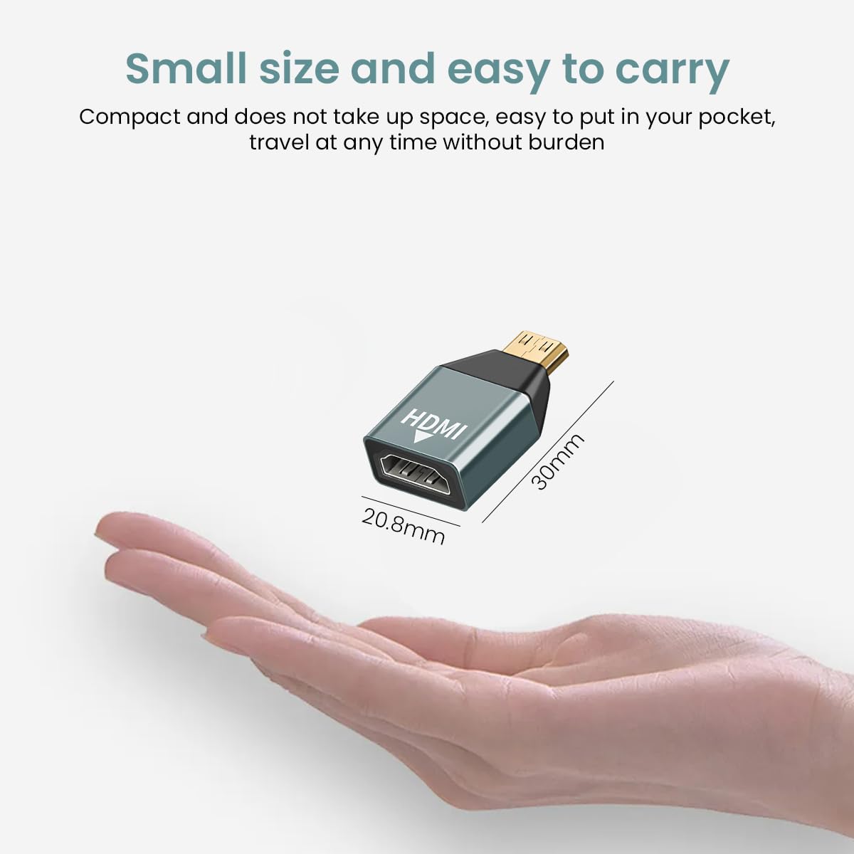 Zeitel HDMI Adapter for Nikon Zfc and GoPro Hero featuring 4K@60Hz HDR 3D Dolby Support