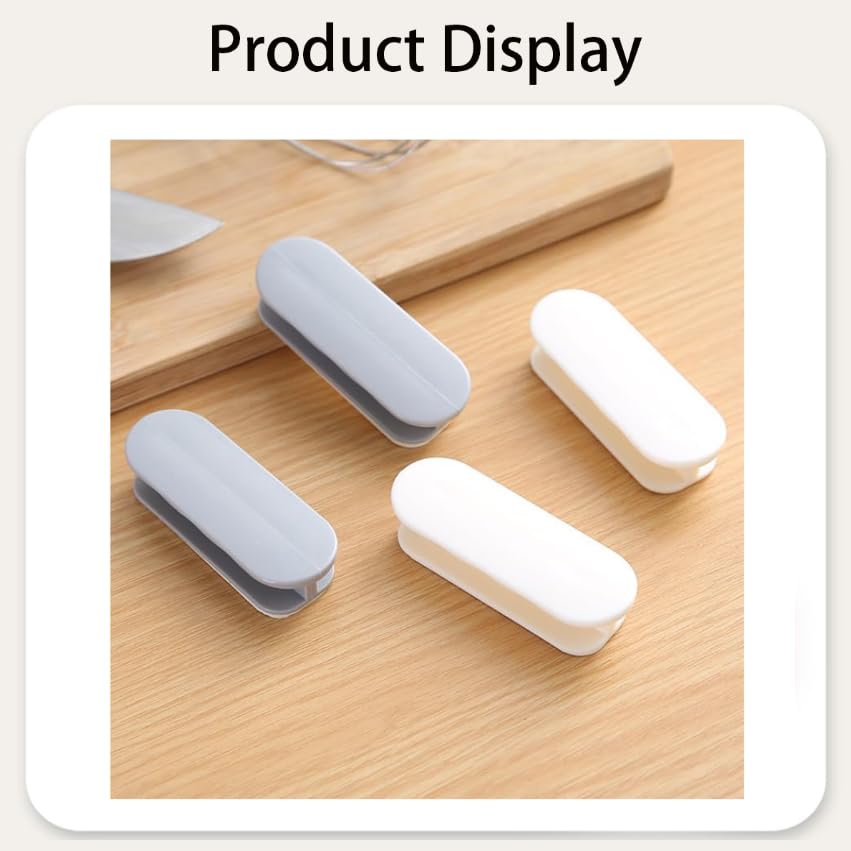 Zibuyu Self Stick Auxiliary Door Handles for Cabinets and Drawers with 0.8 in Groove | Grey ABS Push Pull Helper