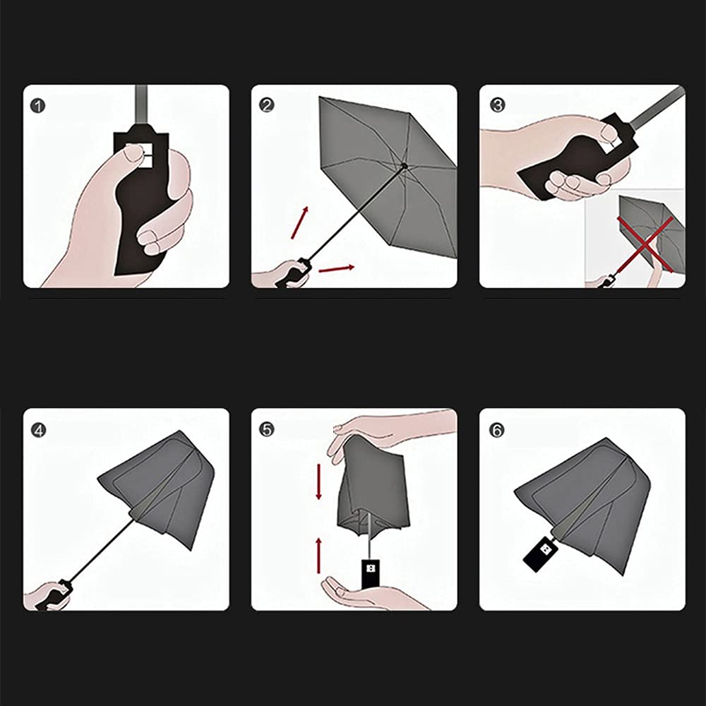 ZIBUYU Rain Umbrella for Men Women Big Size 3 Folds with Auto Open and Close Black Umbrella for Women, Men, Kids, Girls, Boys Sun Protection Umbrella All Season Use (23 inch) - 1 Pcs