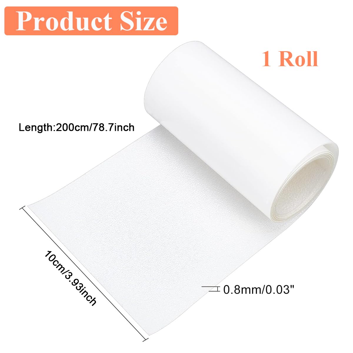 PALAY Sole Protector for High Heels with Self Adhesive PVC Film 10x200cm | Transparent Anti Slip Design