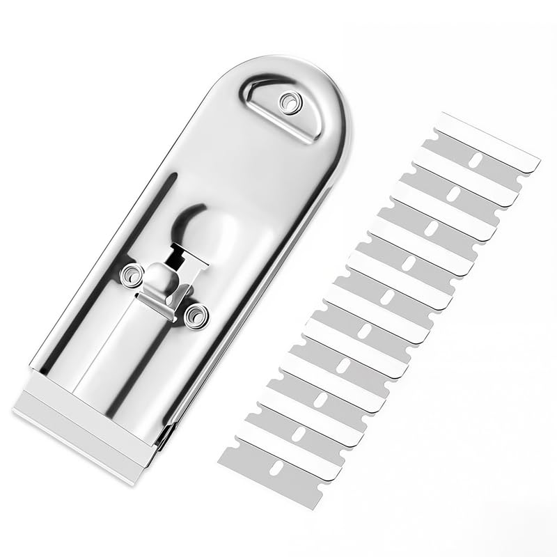 Serplex Putty Scraper Tool Kit for Drywall & Paint Removal with Ergonomic Handle and 8 in Steel Blades | 2 Pcs Set