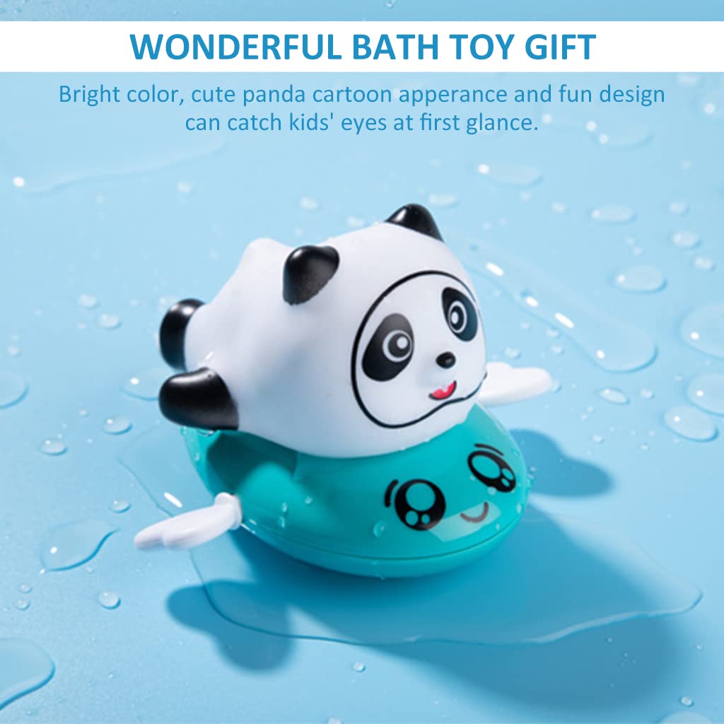 PATPAT Baby Bath Toys for 0 3 Years with Wind Up Swimming Panda and BPA Free ABS Design