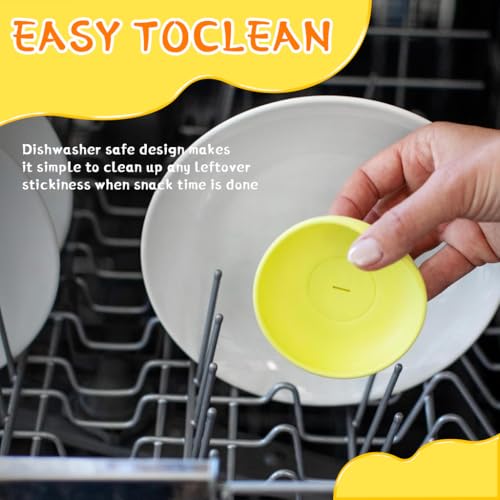 HASTHIP® Silicone Popsicle Drip Catcher 2 in 1 Ice Cream Cone Guard for Waffle Reusable Food Grade Holder Tray for Popsicle Pack of 4 3PCS