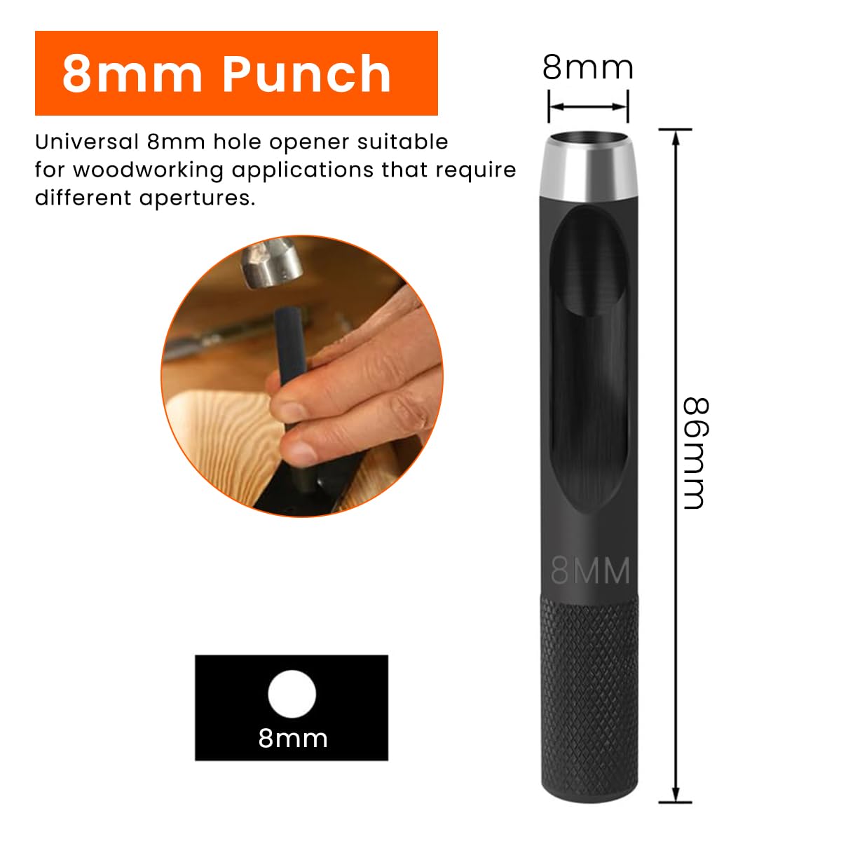 Serplex Countersink Drill Bit Set 66PCS with 8mm Shank for Woodworking and Plastics