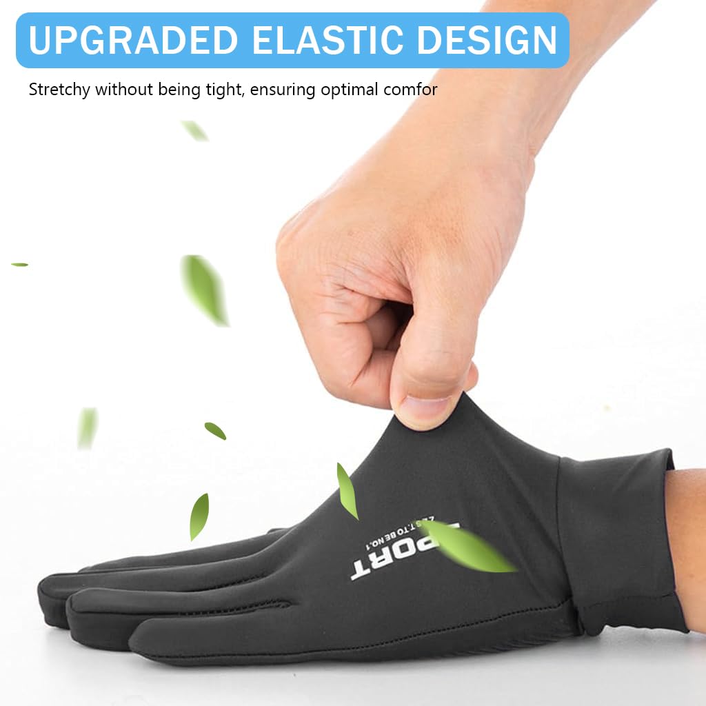 PROBEROS Sun Protection Gloves UPF 50+ for Outdoor Use with Anti-Slip Palm & Touch Screen Tips