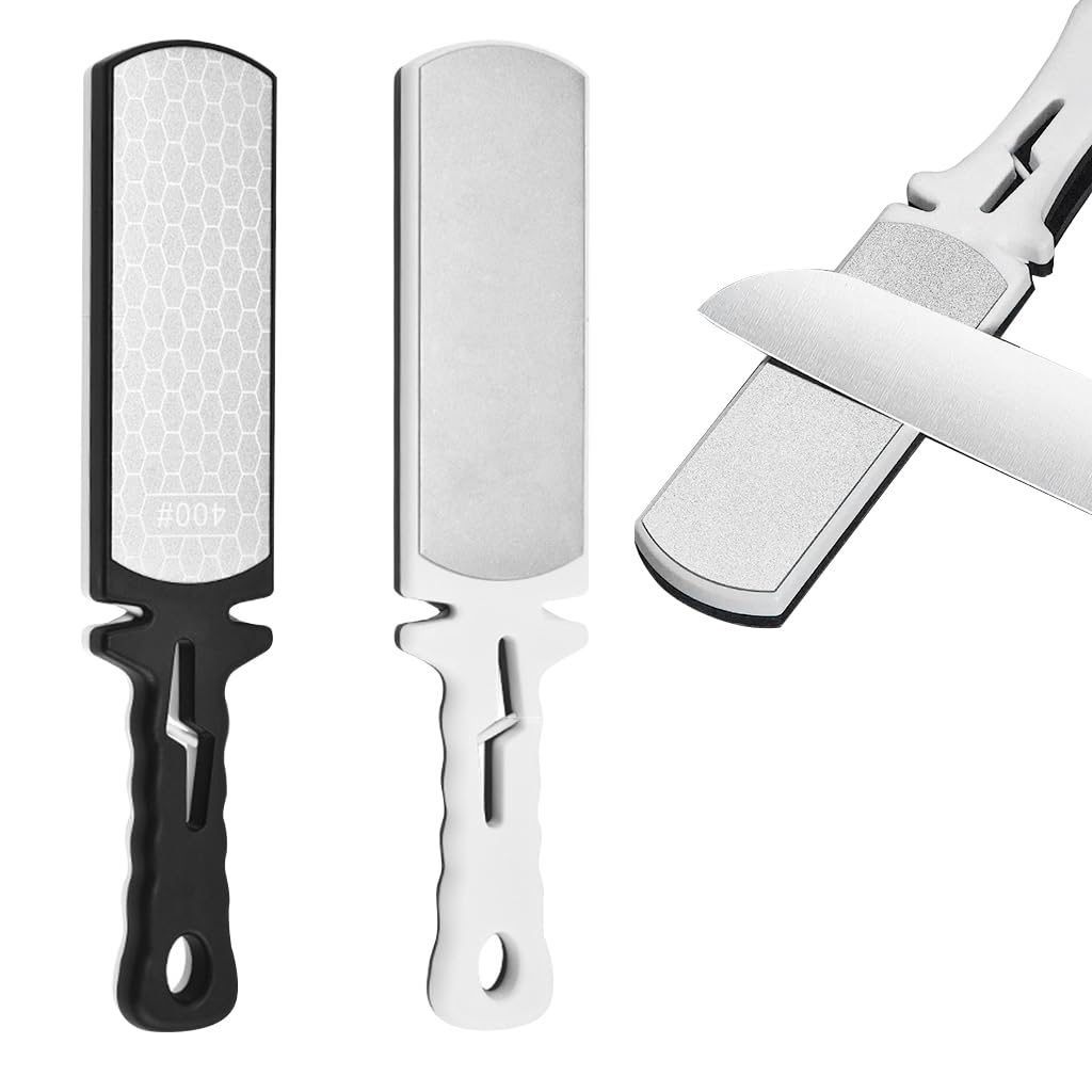 HASTHIP Diamond Sharpening Plate for Kitchen Tools featuring 400 1000 Grit & Ergonomic Handle