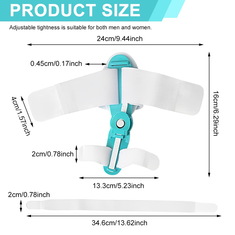 HANNEA Bunion Thumb Corrector for Pain Relief with Rotating Knob Fit 2PCS | Adjustable Toe Separator