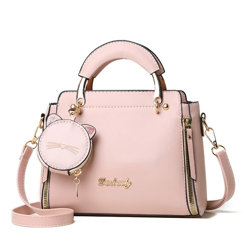 ZIBUYU® Shoulder Bags Small Totes (Pink)