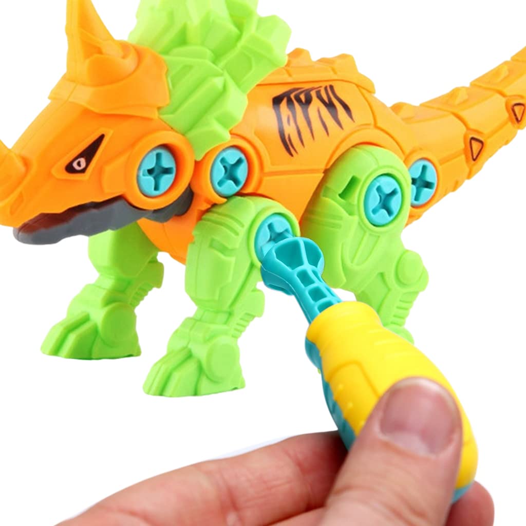 PATPAT Dinosaur Toys for Kids with Screwdriver and Egg Assembly | ABS STEM Toy for Ages 3–8