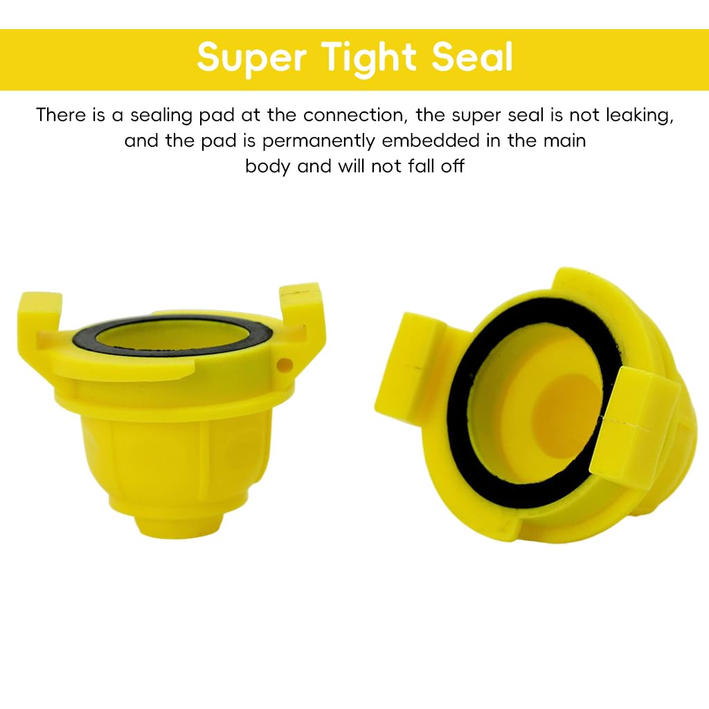HASTHIP Garden Hose Connectors for Water Pipe Adaptors 3/4 inch to 1/2 inch Pack of 2 | Corrosion Resistant Plastic