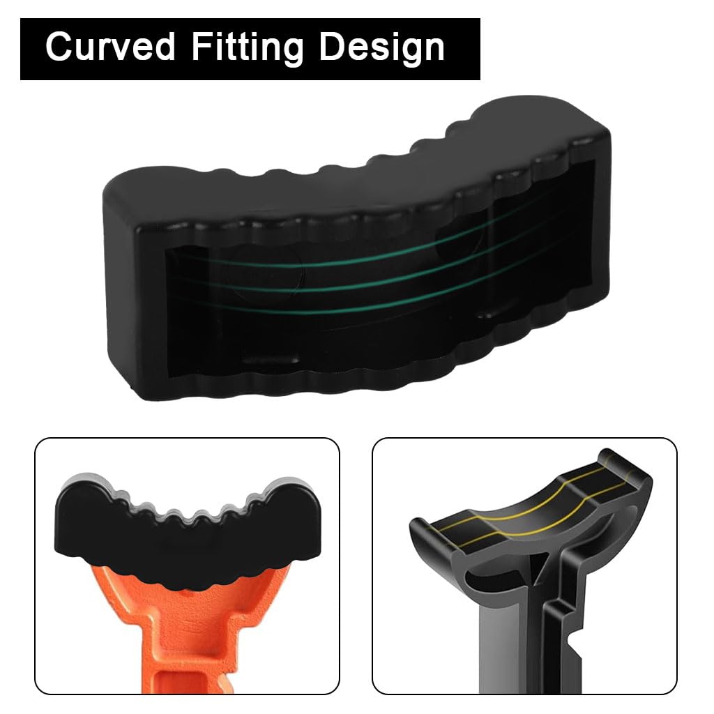 STHIRA Car Jack Pad Adapter 2 Pack for Vehicle Lifting with Grooved Anti Slip Design | High Density Rubber Frame Protector