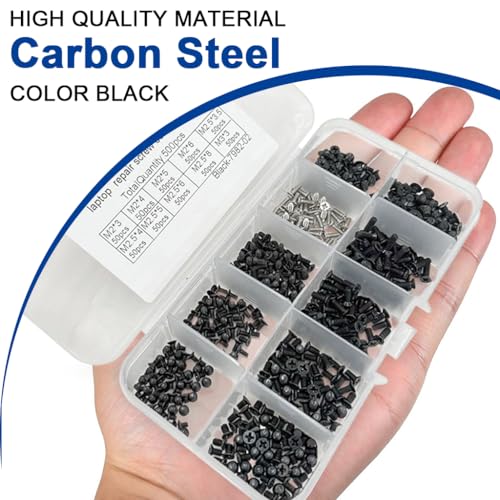 Serplex® 500PCS Phillips Head Screws M2 M2.5 M3 Kit Laptop Repairing Accessories with Box Screwdriver