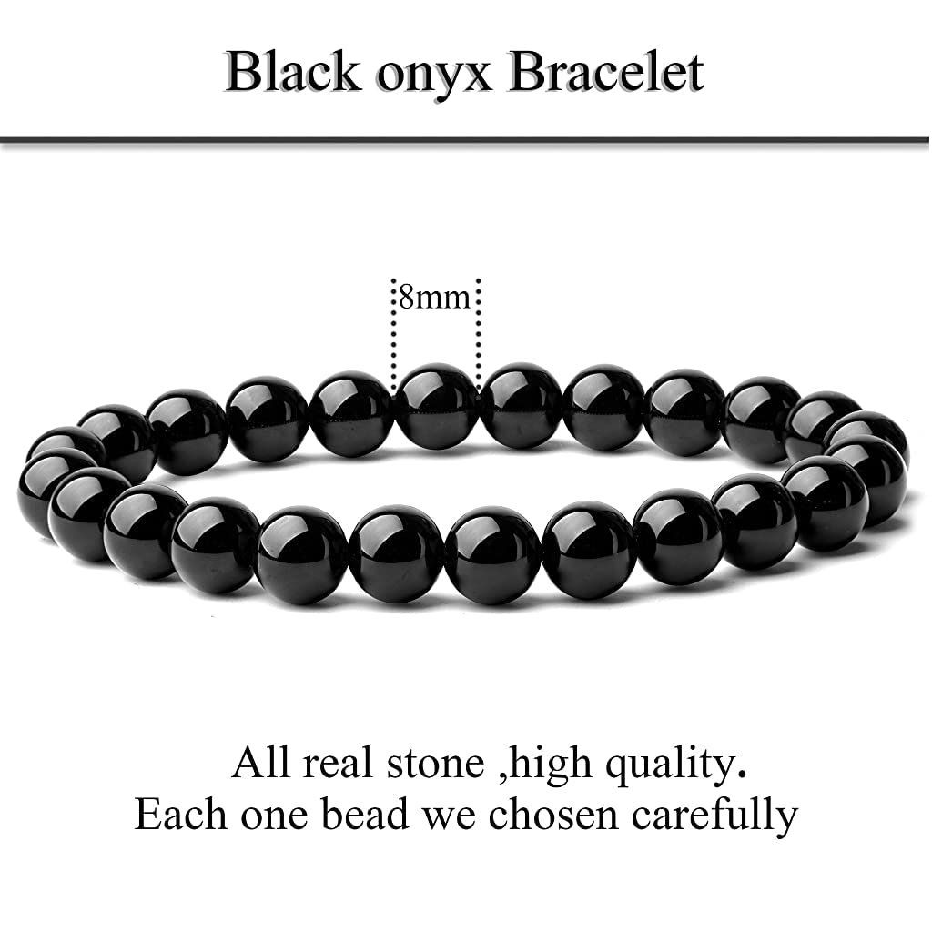 Zibuyu Bracelet Set for Yoga and Daily Wear featuring 4 Natural Stone Beads | Unisex Gift