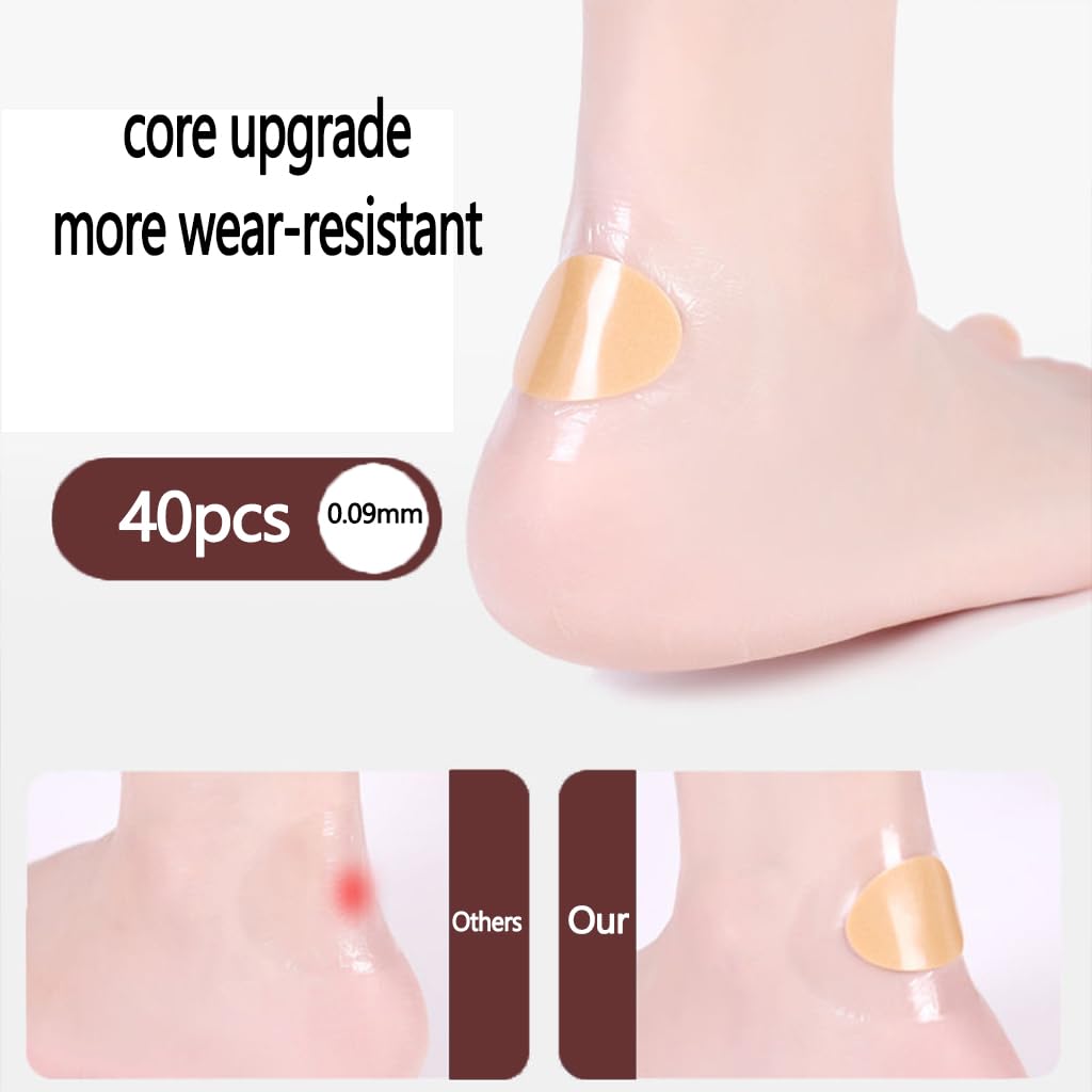 GUSTAVE Heel Protectors for High Heels and Dress Shoes featuring PE Cushioned Layer 40 pcs | Waterproof Pads