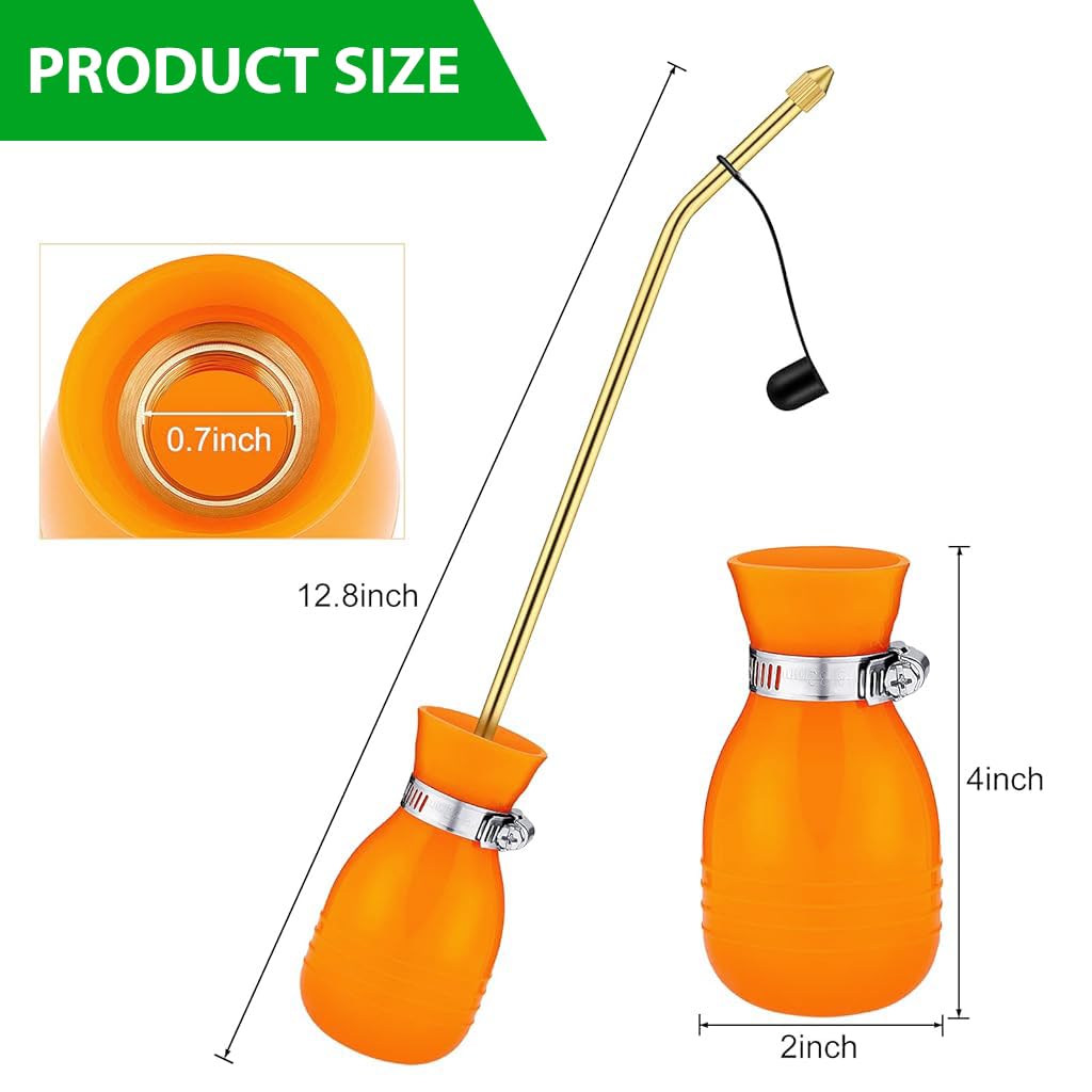 ORTIZA Silicone Powder Sprayer for Gardening Pest Control with Long Brass Nozzle | Ergonomic Grip