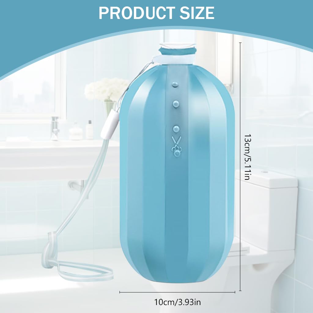 HASTHIP Automatic Toilet Bowl Cleaner for Bathrooms with Water‑Soluble Gel Cartridge Lasting 3 Months | Eco‑Friendly Lanyard Design