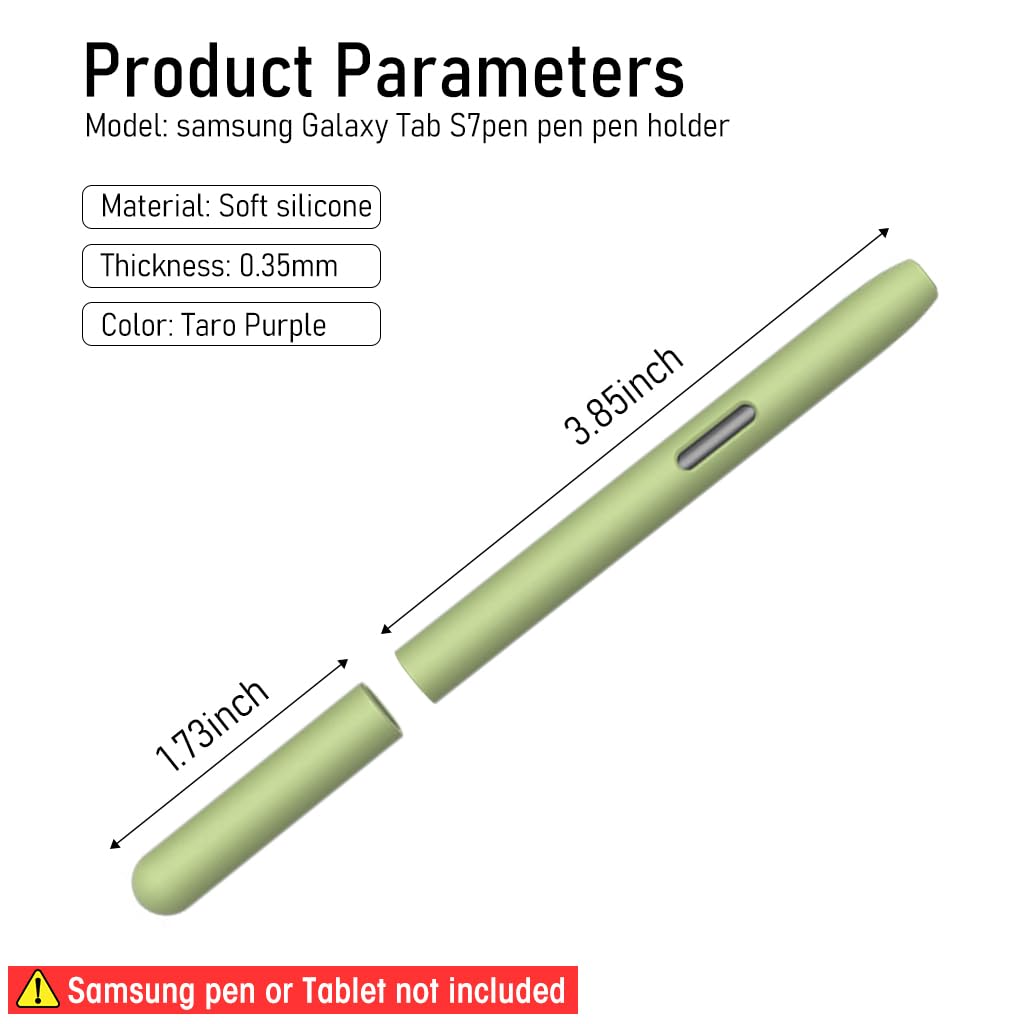 Silicone Sleeve Case for Samsung Galaxy Tab S7 S Pen with Non Slip Smooth Cover | Fits S7+ S8 S8+ Ultra