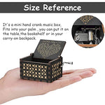 PATPAT® Music Box Happy Birthday Hand Crank Wooden Music Box, Antique Engraved Musical Toys for Loved One - Happy Birthday Gift for Mom/Dad/Daughter/Son/Wife/Husband/Friends