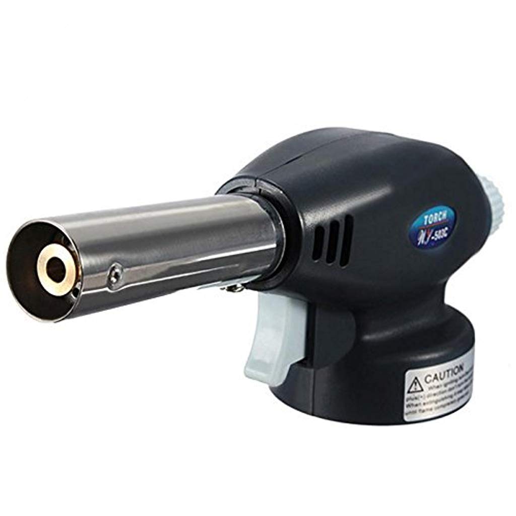 ELEPHANTBOAT® Flamethrower Butane Burner Auto Ignition Camping Welding Blow Torch for Creme Brulee Kitchen Cooking BBQ X3