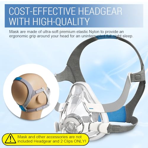 Serplex® Replacement Plush Headgear Magnetic Clips for AirFit N20 Nasal CPAP Mask Tailored Fit Size L 3PCS