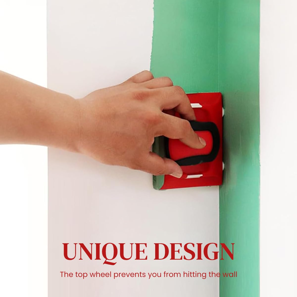 Serplex Paint Edger Tool with 12x9cm Sponge Brush and Ergonomic Handle for Walls | Ceiling Corners