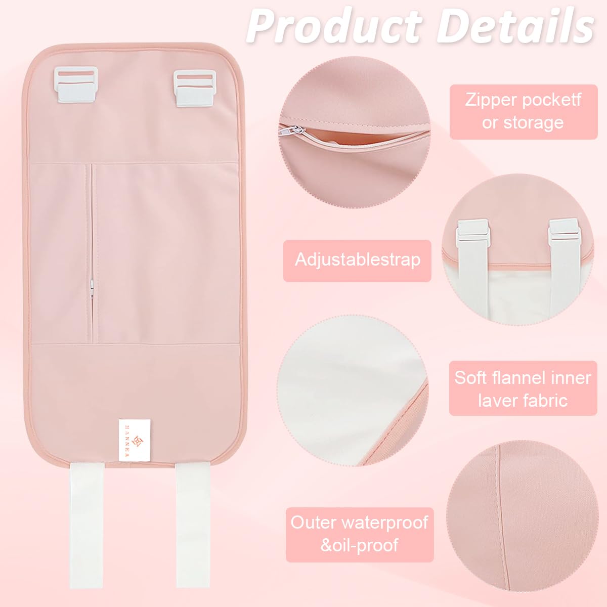 HANNEA Castor Oil Pack for Liver Detox with Elastic Strap and Soft Cotton Flannel 3 PCS