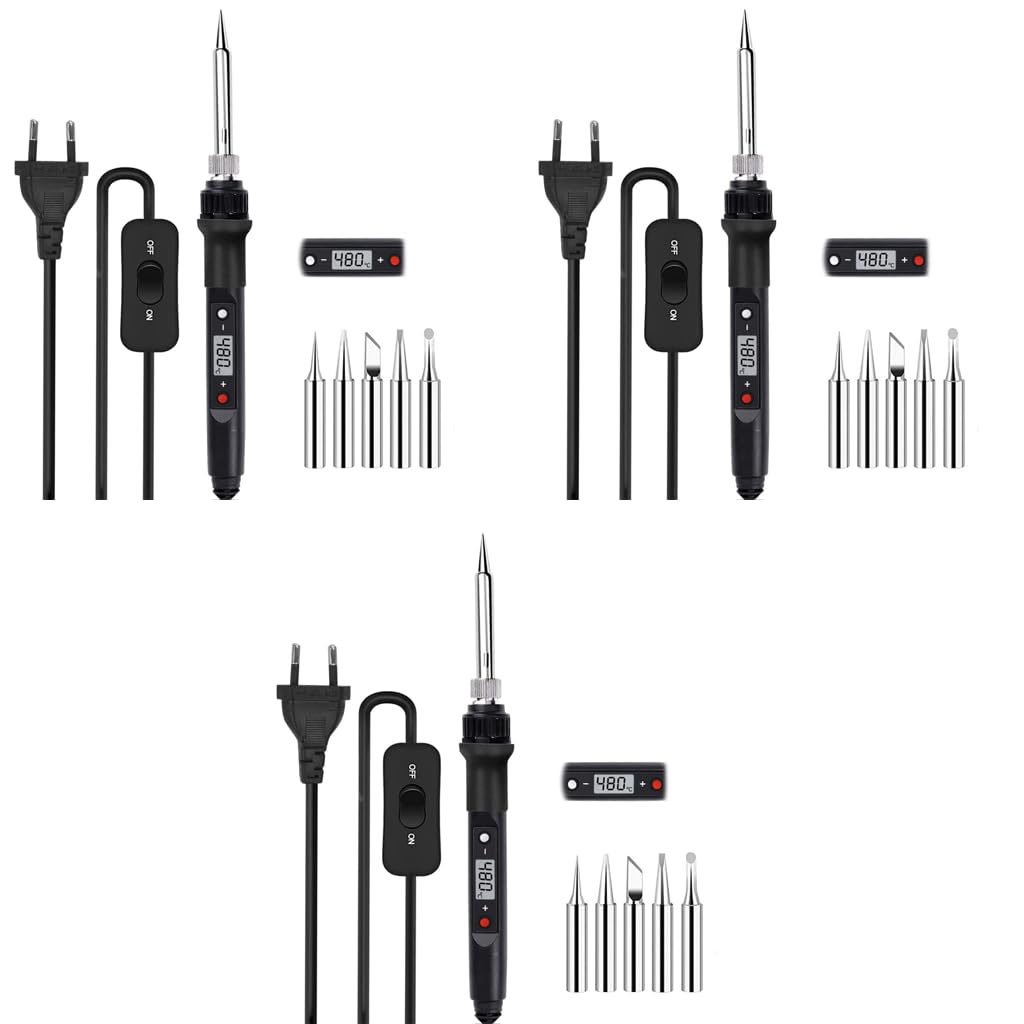 Serplex Soldering Iron Kit for DIY and Repair with LCD Display 80W 200–500°C | 5 Tips