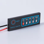 STHIRA® Battery Level Indicator 12V/24V Battery Level Indicator 18650 Li-ion Lipo Lithium 5-30 V Lead Acid Battery Level Indicator Tester LCD Display Meter Module Capacity Voltage Meter