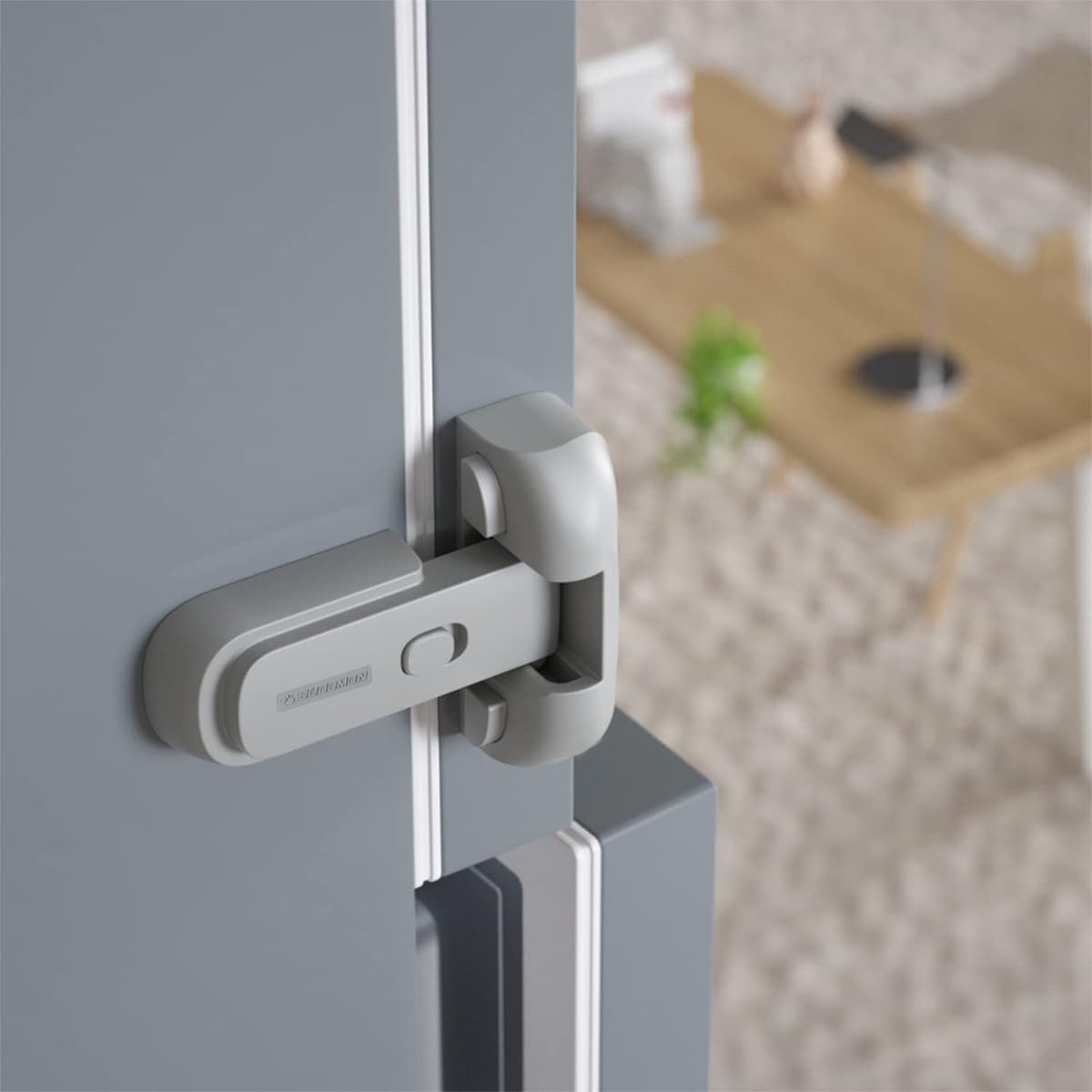 SNOWIE SOFT® Fridge Locks Child Proof Baby Proofing Products Easy Cabinet Door Lock  Baby Safety Products Refrigerator Single Door Self-Adhesive Fridge Lock Kitchen Accessories Items