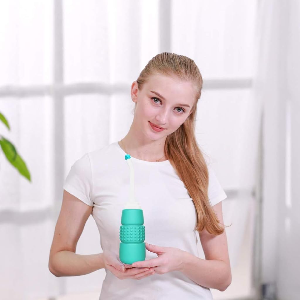 HANNEA® Portable Bidet Spray for Toilet, Bottle 350ml, Shower Travel for Camping, Women, Postpartum Care, Post-Surgery Recovery, Moms, New Baby Eldery 2PCS